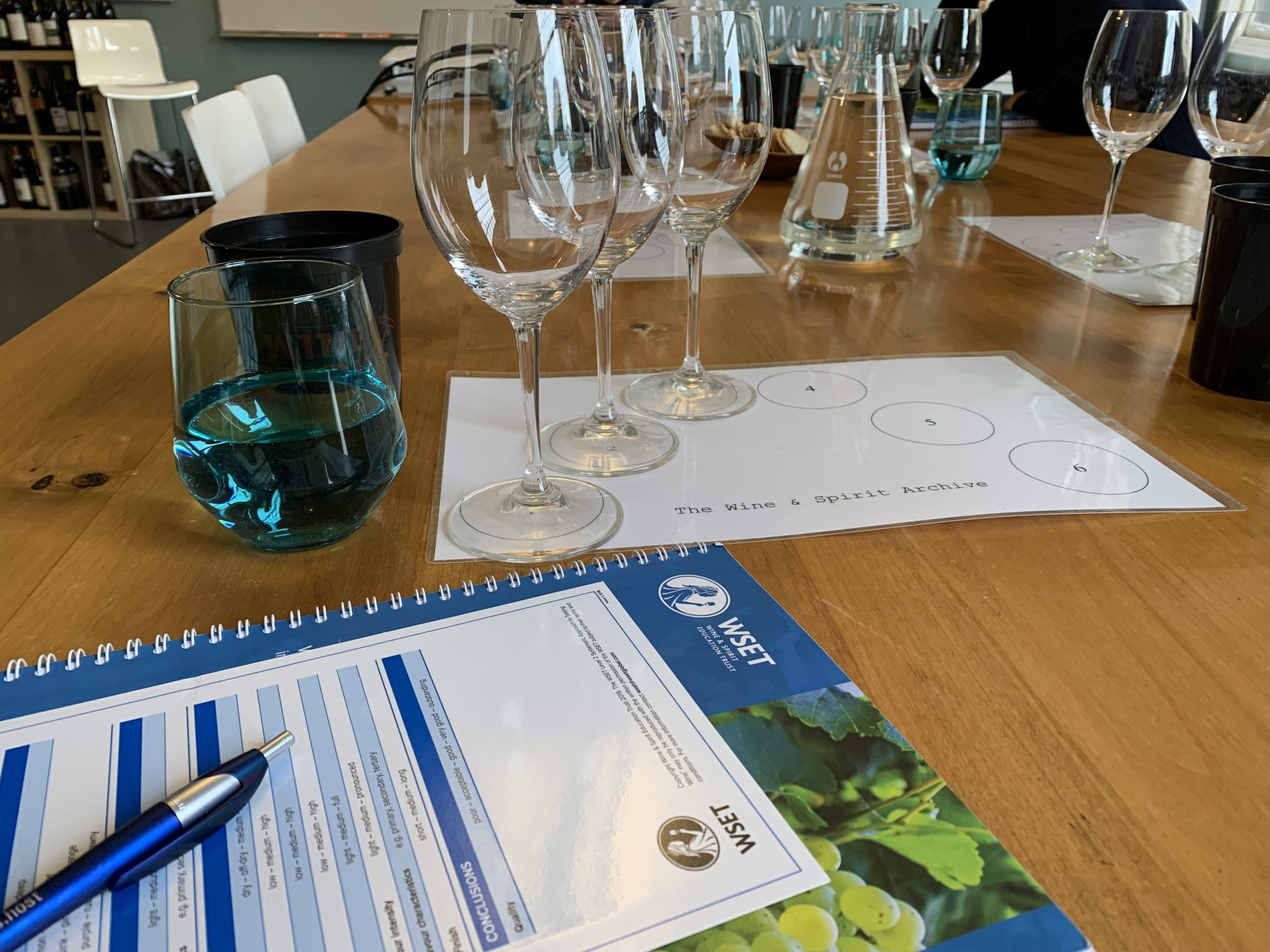 Taking classes to earn my WSET II Award in Wine